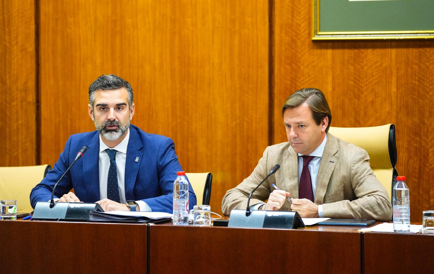 Fernández-Pacheco en la Comisión de Agricultura del Parlamento (Foto Junta de Andalucía)