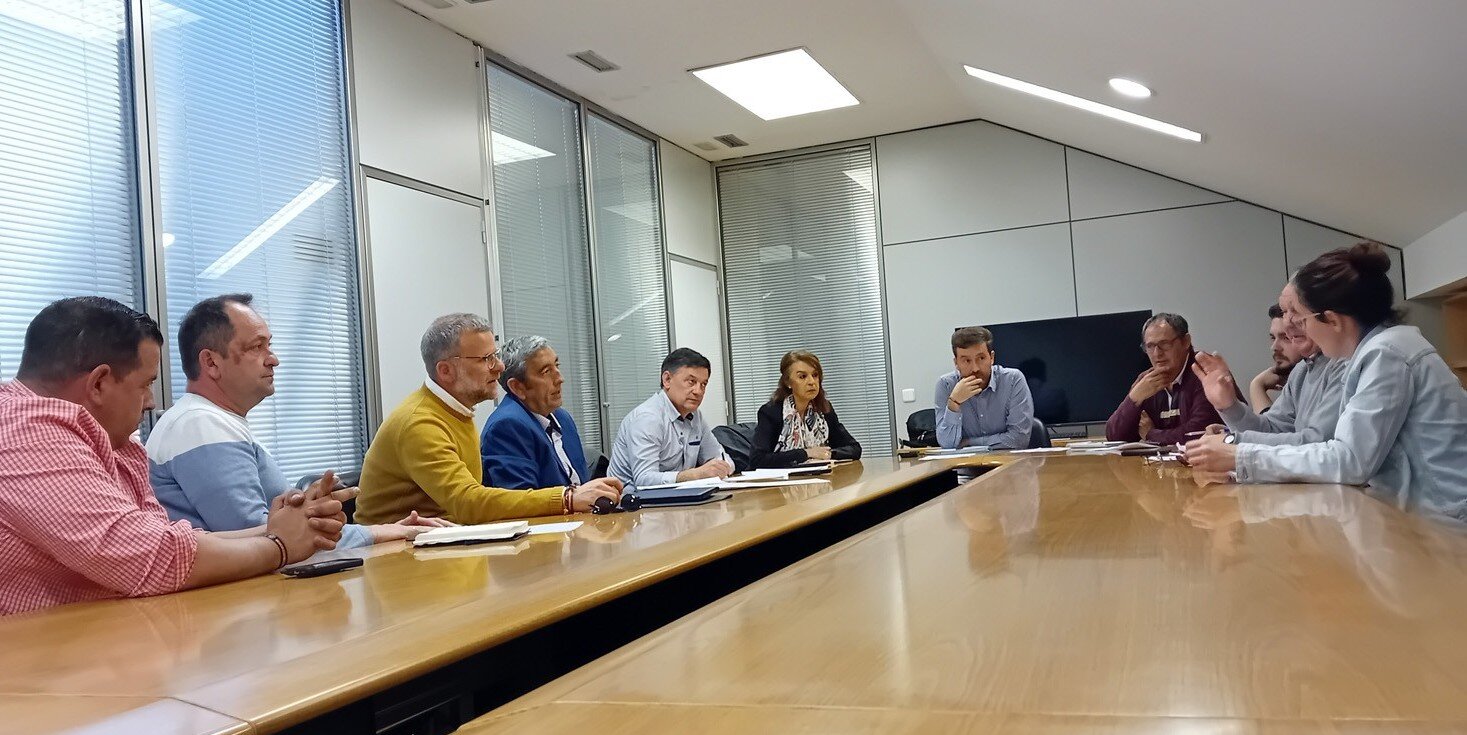 Reunión con Desarrollo Sostenible sobre daños causados por conejos (Foto Asaja Toledo)