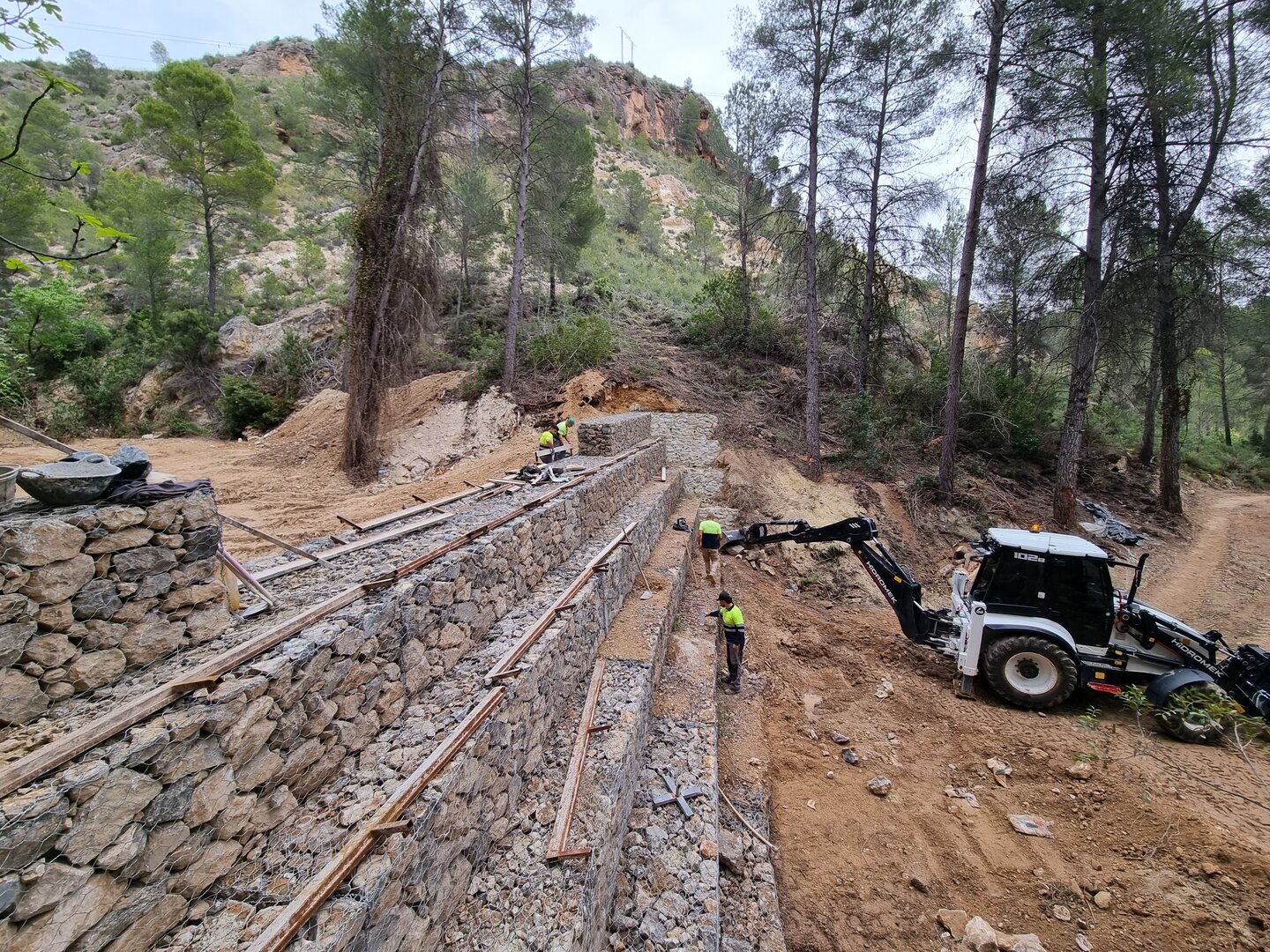 Dique tras la DANA en el embalse de Fuensanta (Foto CHS)