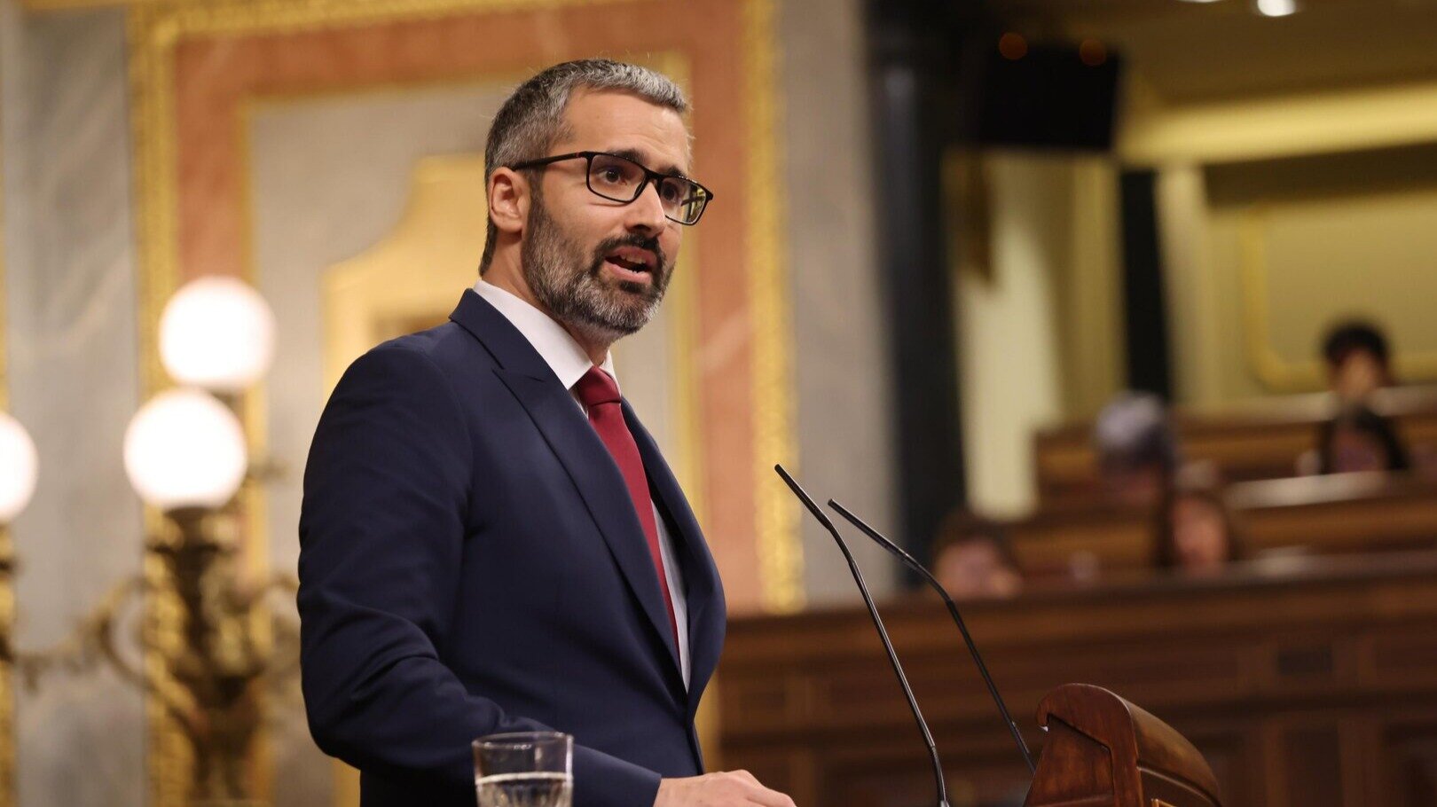 Francisco Lucas interviene en el Congreso (Foto PSRM-PSOE)