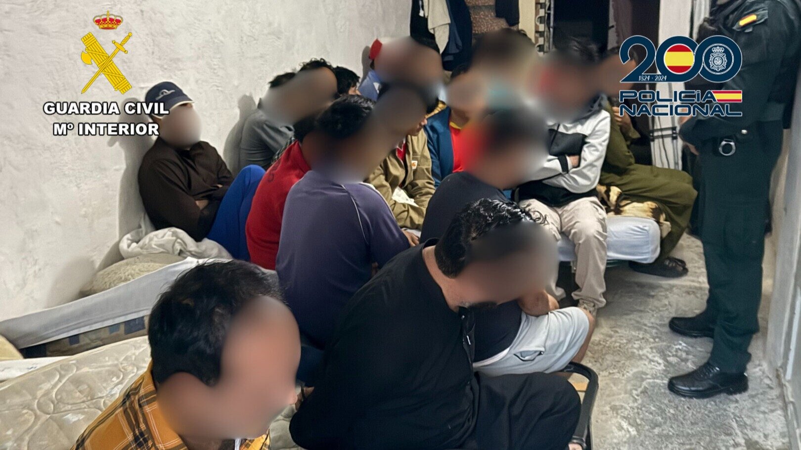 Operación Lhotse-Tiger contra la explotación laboral en fincas agrícolas (Foto Guardia Civil/Policía Nacional)