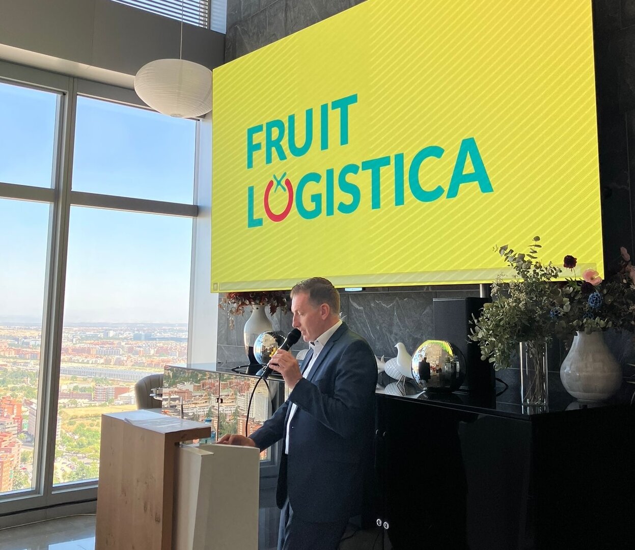 Stein en el acto de presentación de las novedades de Fruit Logistica 2026 (Foto Fruit Logistica)