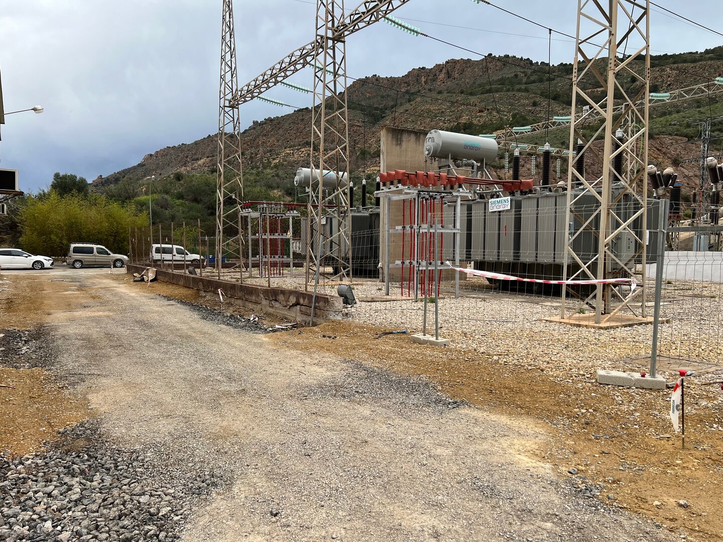 Obras en la la impulsión de Alhama de Murcia (Foto CHS)