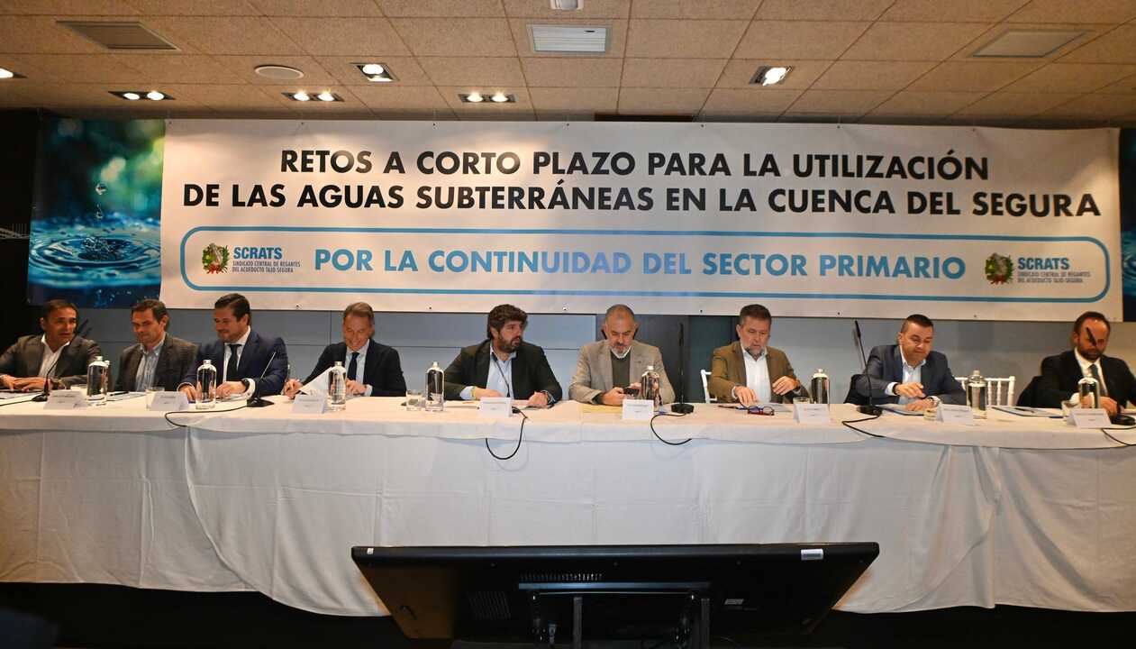 Asamblea Abierta 'Retos a corto plazo para la utilización de las aguas subterráneas en la cuenca del Segura: los usos del sector primario', organizada por el Scrats (Foto CARM)