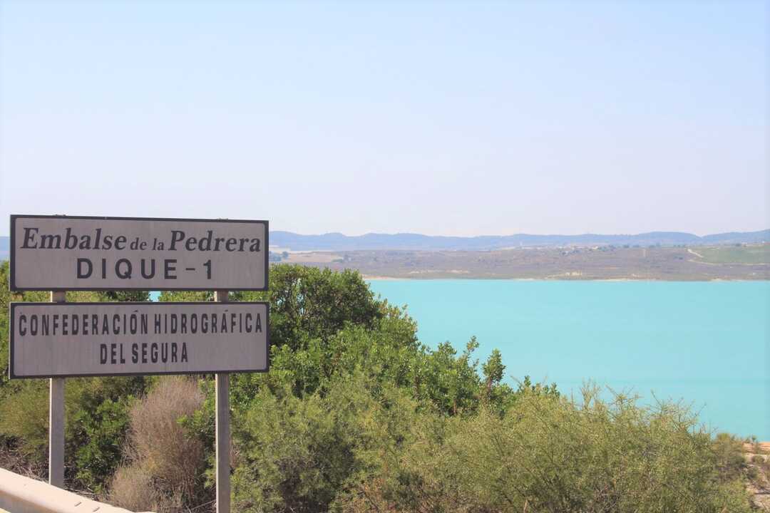 Dique 1 del embalse de La Pedrera (Foto CHS)