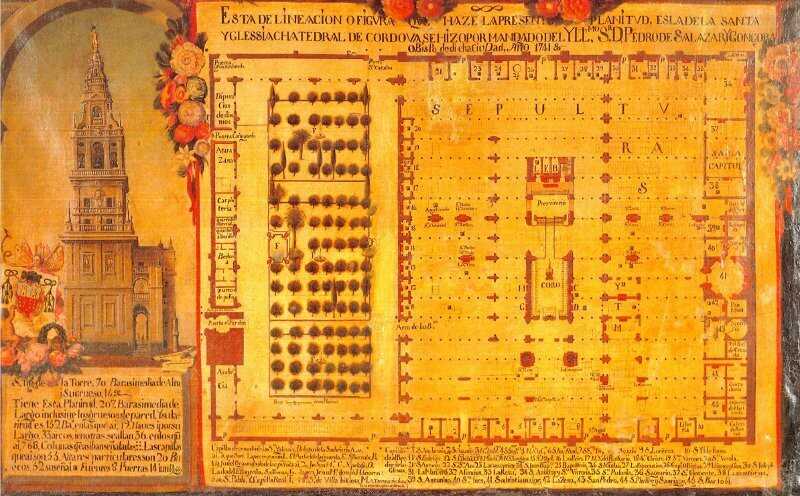 Plano de la Mezquita-Catedral de Córdoba (Foto IVIA/Generalitat Valenciana)