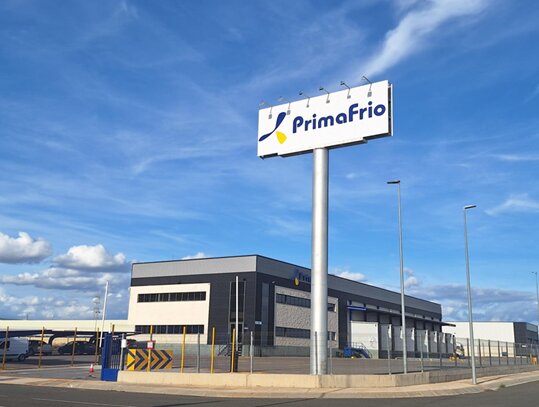 Centro logístico en Lérida (Foto Primafrio)