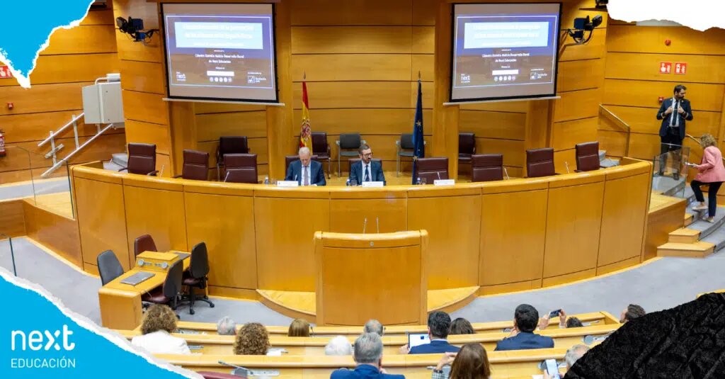 Presentación del estudio de la cátedra de Desarrollo Rural de la escuela de negocios Next Educación en el Senado (Foto Next Educación)